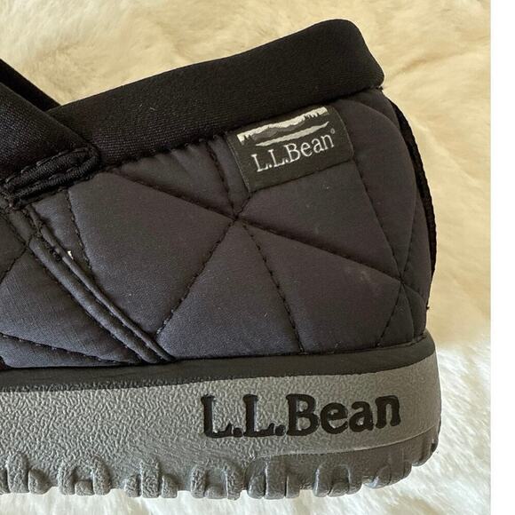 L.L. Bean Ultralight PrimaLoft Slip-On Shoes Men\'s 9M Black Quilted Waterproof main image 5